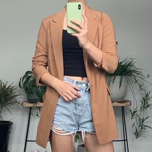 ochre warm coloured blazer
